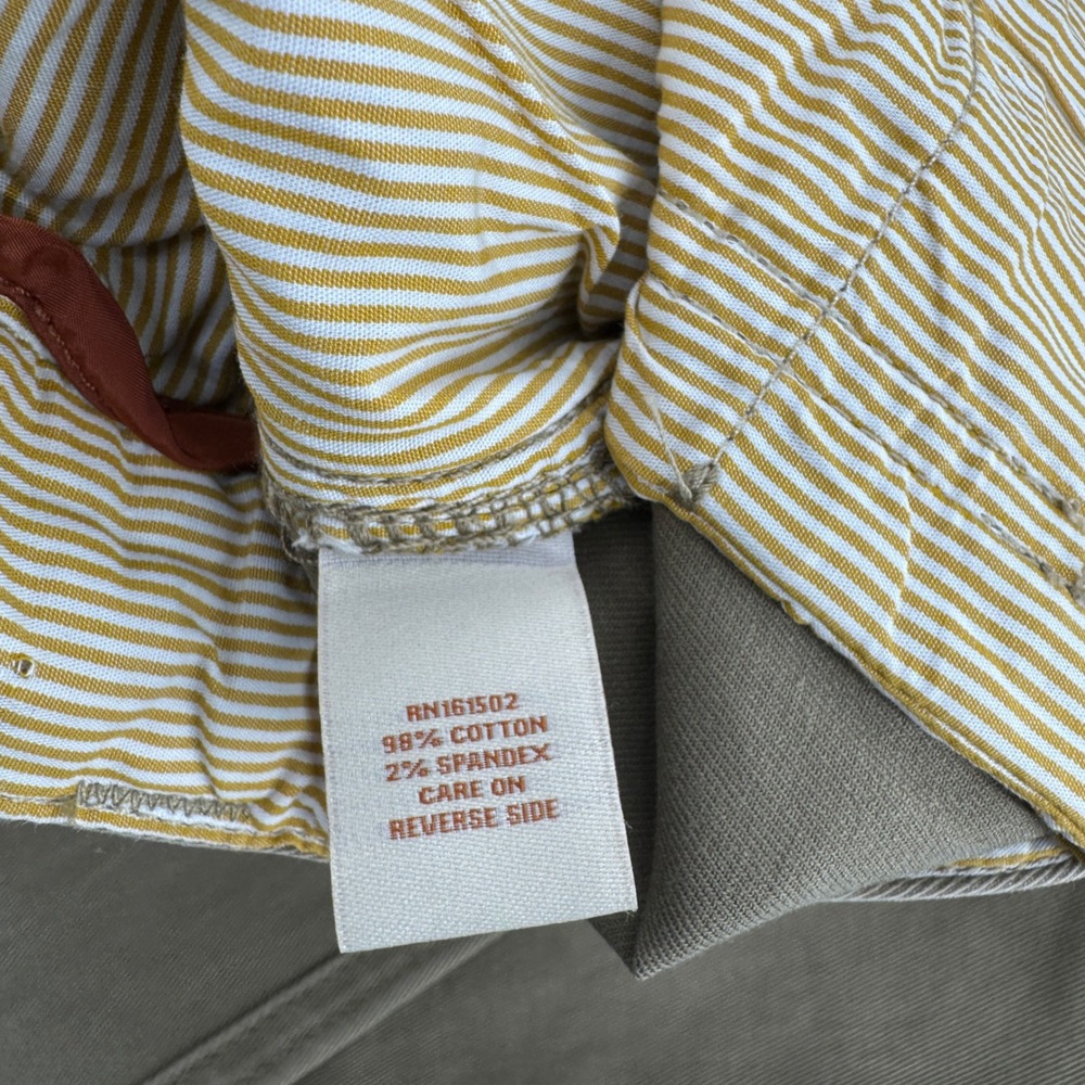 The Territory Ahead Mens 38x29 (38x27) Khaki Chino Pants Stretch Cotton Twill - Picture 6 of 10
